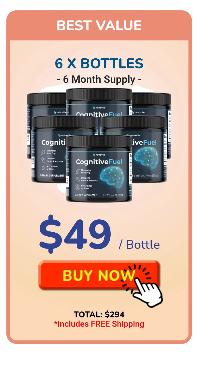 CognitiveFuel™ 6 bottles pricing